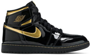 Jordan 1 Retro High Black Metallic Gold (2020) (GS) 575441-032 - Nicesk photo 1