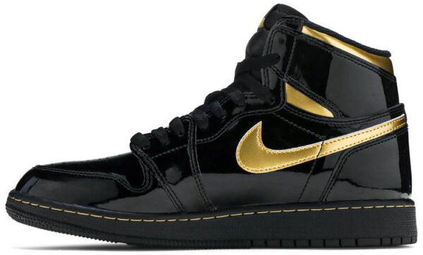 Jordan 1 Retro High Black Metallic Gold (2020) (GS) 575441-032 - Nicesk photo 2