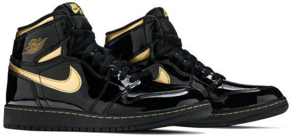 Jordan 1 Retro High Black Metallic Gold (2020) (GS) 575441-032 - Nicesk photo 3