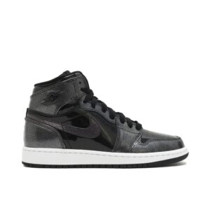 Jordan 1 Retro High Black Patent (GS) 705300-017 - Nicesk photo 1