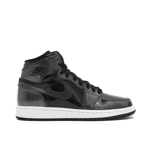 Jordan 1 Retro High Black Patent (GS) 705300-017 - Nicesk photo 1