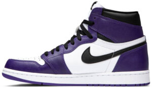 Jordan 1 Retro High Court Purple White 555088-500 - Nicesk photo 2
