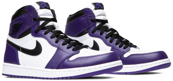 Jordan 1 Retro High Court Purple White 555088-500 - Nicesk photo 3