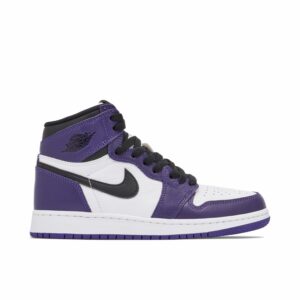 Jordan 1 Retro High Court Purple White (GS) 575441-500 - Nicesk photo 1