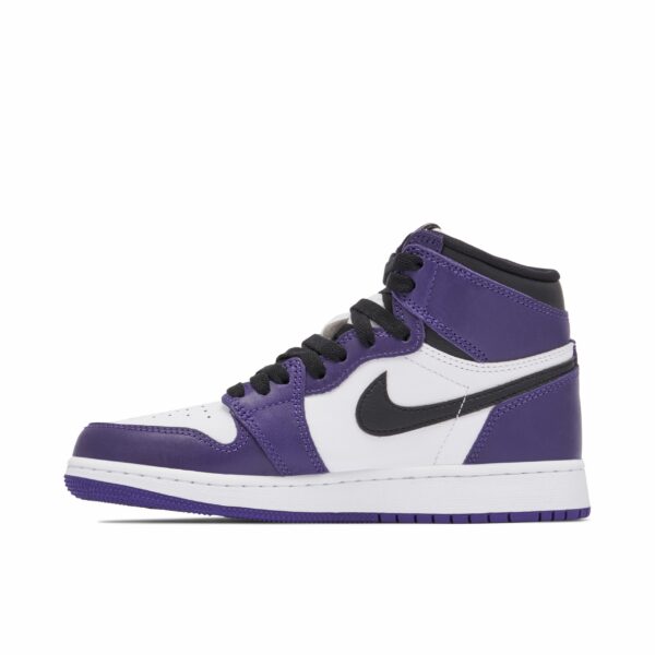 Jordan 1 Retro High Court Purple White (GS) 575441-500 - Nicesk photo 2