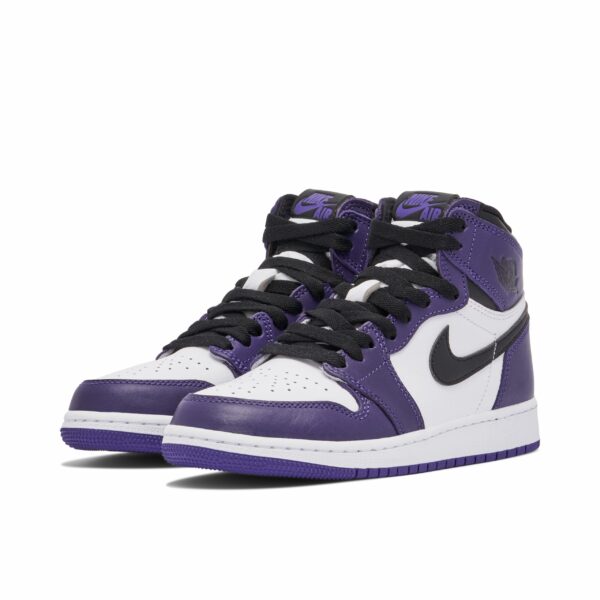 Jordan 1 Retro High Court Purple White (GS) 575441-500 - Nicesk photo 4