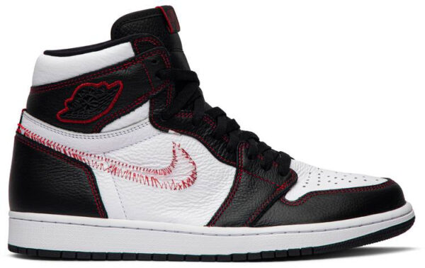 Jordan 1 Retro High Defiant White Black Gym Red CD6579-071 - Nicesk photo 1