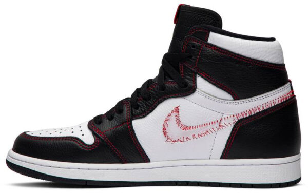 Jordan 1 Retro High Defiant White Black Gym Red CD6579-071 - Nicesk photo 2