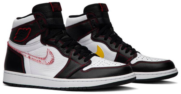 Jordan 1 Retro High Defiant White Black Gym Red CD6579-071 - Nicesk photo 3