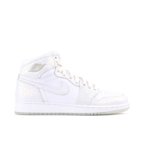 Jordan 1 Retro High Heiress Pure Platinum (GS) 832596-100 - Nicesk photo 1