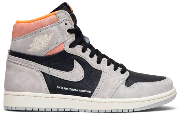 Jordan 1 Retro High Neutral Grey Hyper Crimson 555088-018 - Nicesk photo 1