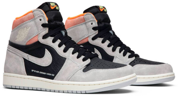 Jordan 1 Retro High Neutral Grey Hyper Crimson 555088-018 - Nicesk photo 3