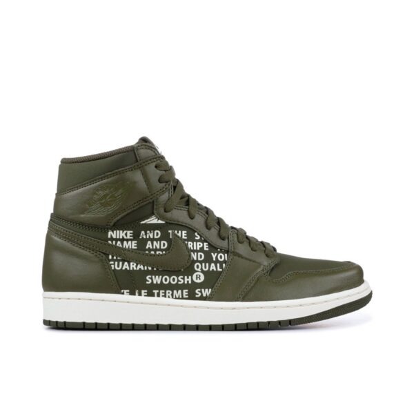 Jordan 1 Retro High Olive Canvas 555088-300 - Nicesk photo 1