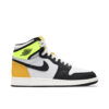 Jordan 1 Retro High White Black Volt University Gold (GS) 575441-118 - Nicesk photo 1