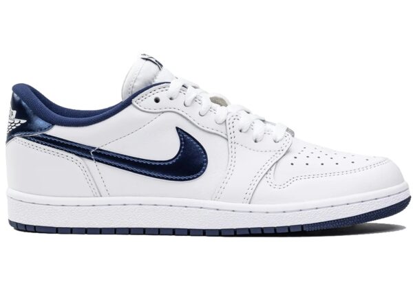 Jordan 1 Retro Low '85 Metallic Blue FB9933-141 - Nicesk photo 1