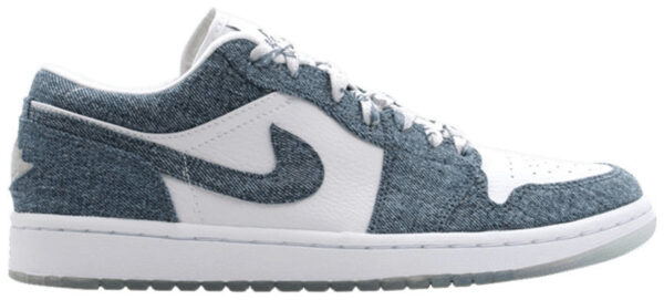Jordan 1 Retro Low Canvas White Denim (Women's) 315921-141 - Nicesk photo 1