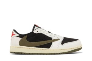Jordan 1 Retro Low OG SP Travis Scott Olive (Women's) DZ4137-106 - Nicesk photo 1