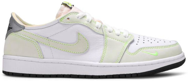 Jordan 1 Retro Low White Ghost Green Black DM7837-103 - Nicesk photo 1
