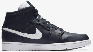 Jordan 1 Retro Mid Obsidian White 554724-402 - Nicesk photo 2