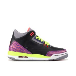 Jordan 3 Retro Black Atomic Red Volt (GS) 441140-039 - Nicesk photo 1