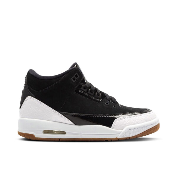 Jordan 3 Retro Black White Gum (GS) 441140-022 - Nicesk photo 1