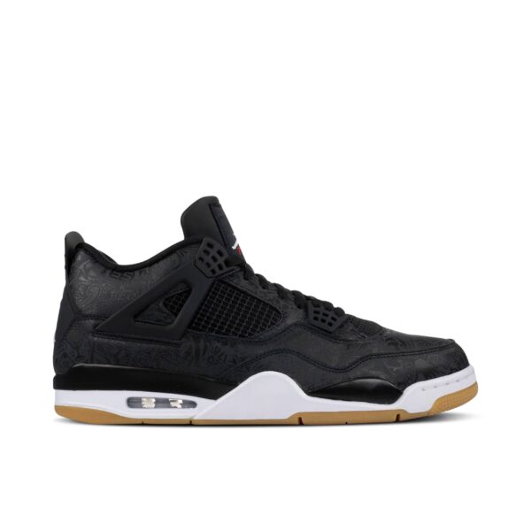 Jordan 4 Retro Laser Black Gum CI1184-001 - Nicesk photo 1
