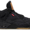 Jordan 4 Retro Levi's Black (Levi's Tag) AO2571-001 - Nicesk photo 1