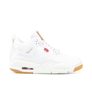 Jordan 4 Retro Levi's White (GS) (Levi's Tag) AQ9103-100 - Nicesk photo 1