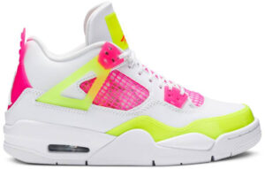 Jordan 4 Retro White Lemon Pink (GS) CV7808-100 - Nicesk photo 1