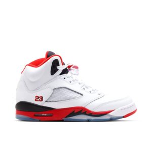 Jordan 5 Retro Fire Red Black Tongue (2013) (GS) 440888-120 - Nicesk photo 1