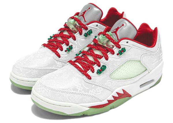 Jordan 5 Retro Low CLOT White Silk 20th Anniversary CLOT-AJ5-WHT-FF - Nicesk photo 1