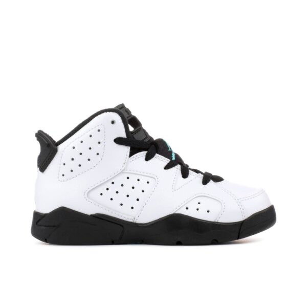Jordan 6 Retro White Hyper Jade Black (PS) 384666-122 - Nicesk photo 1
