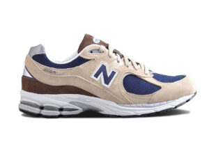New Balance 2002R Beige Navy Blue ML2002R5 - Nicesk photo 1