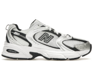 New Balance 530 White Silver Metallic Black MR530LB - Nicesk photo 1
