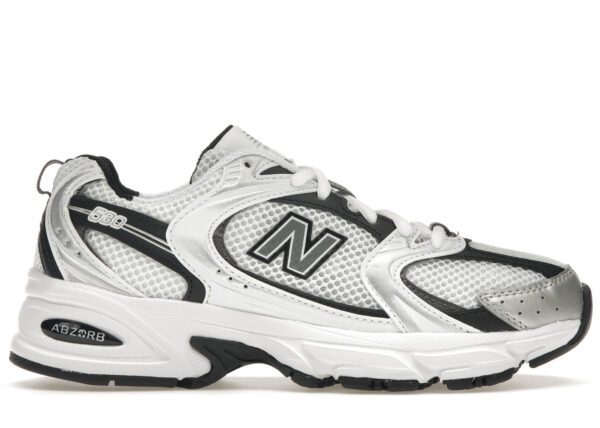 New Balance 530 White Silver Metallic Black MR530LB - Nicesk photo 1