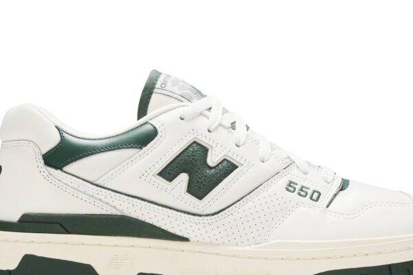 New Balance 550 Aime Leon Dore White Green BB550ALD - Nicesk photo 2