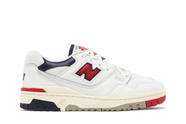 New Balance 550 Aime Leon Dore White Navy Red BB550A3 - Nicesk photo 1