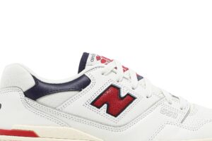 New Balance 550 Aime Leon Dore White Navy Red BB550A3 - Nicesk photo 2