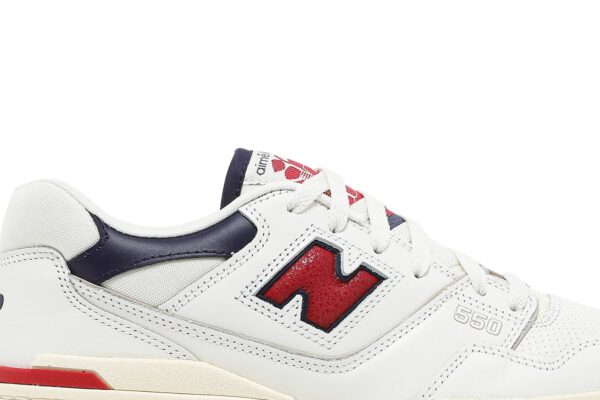 New Balance 550 Aime Leon Dore White Navy Red BB550A3 - Nicesk photo 2