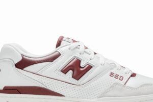 New Balance 550 Sea Salt Burgundy BB550LI1 - Nicesk photo 2