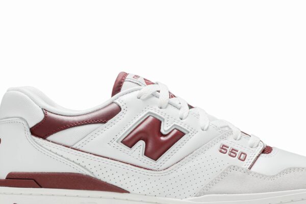 New Balance 550 Sea Salt Burgundy BB550LI1 - Nicesk photo 2