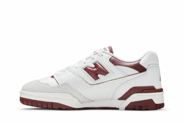 New Balance 550 Sea Salt Burgundy BB550LI1 - Nicesk photo 3