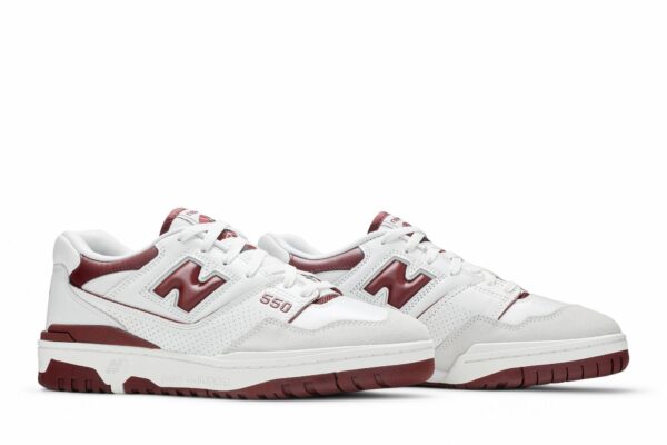 New Balance 550 Sea Salt Burgundy BB550LI1 - Nicesk photo 8