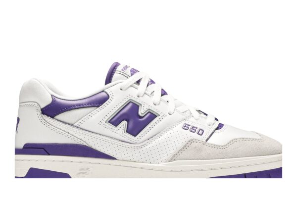 New Balance 550 White Purple BB550WR1 - Nicesk photo 2