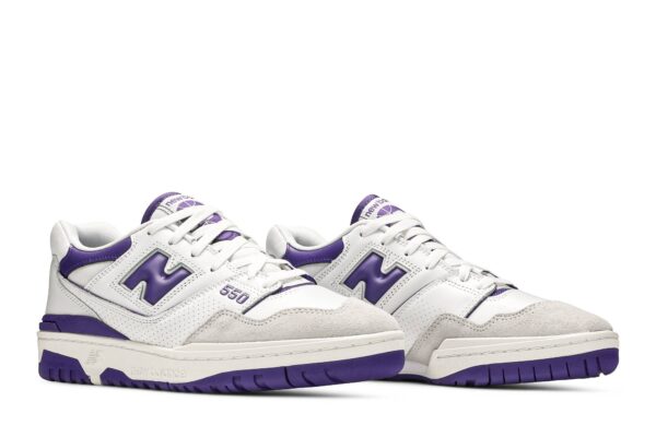 New Balance 550 White Purple BB550WR1 - Nicesk photo 8