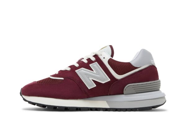New Balance 574 Burgundy Silver U574LGAA - Nicesk photo 3