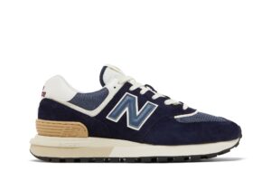 New Balance 574 Navy White Beige U574LGBB - Nicesk photo 1