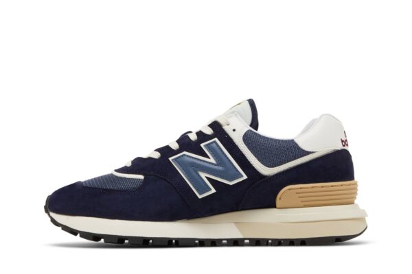 New Balance 574 Navy White Beige U574LGBB - Nicesk photo 3