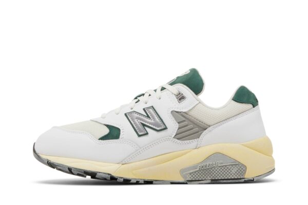New Balance 580 White Nightwatch Green MT580RCA - Nicesk photo 3
