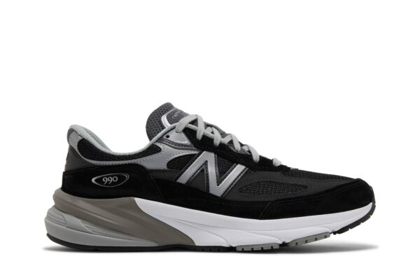 New Balance 990v6 MiUSA Black Grey White M990BK6 - Nicesk photo 1